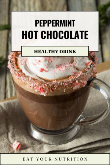 healthy peppermint hot chocolate