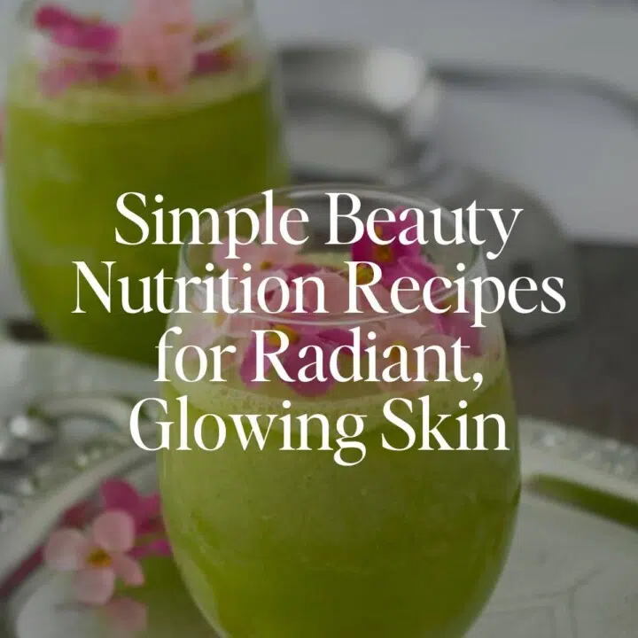 This beauty nutrition cookbook has all the holistic skin-loving recipes to help you beautify your body. If you are looking for acne diet recipes, this is the nutrition cookbook for you.