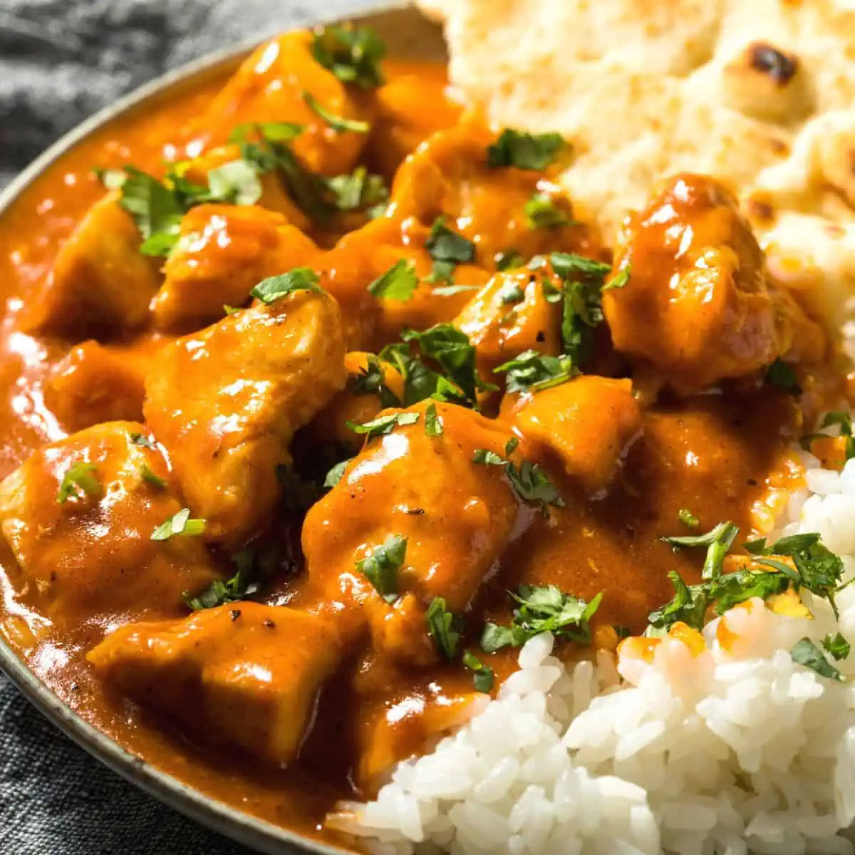 Healthy butter chicken
