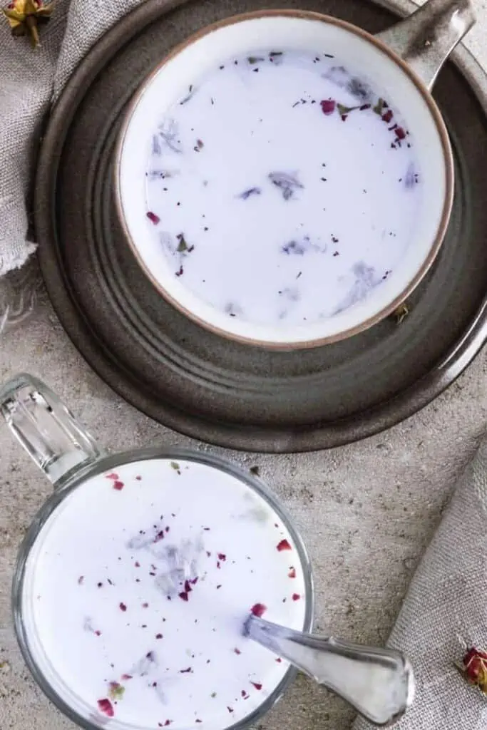 Blueberry moon milk recipe.