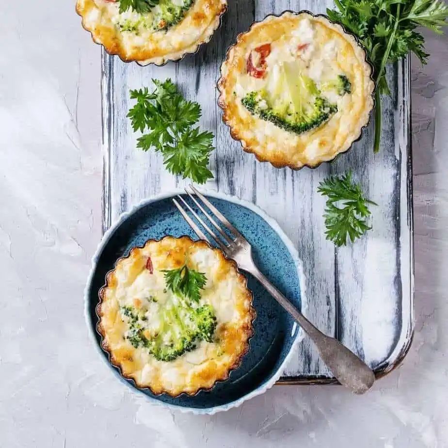 EYN Nutritionist Mini gluten free crustless broccoli quiche bites recipe 750 1085 1 6