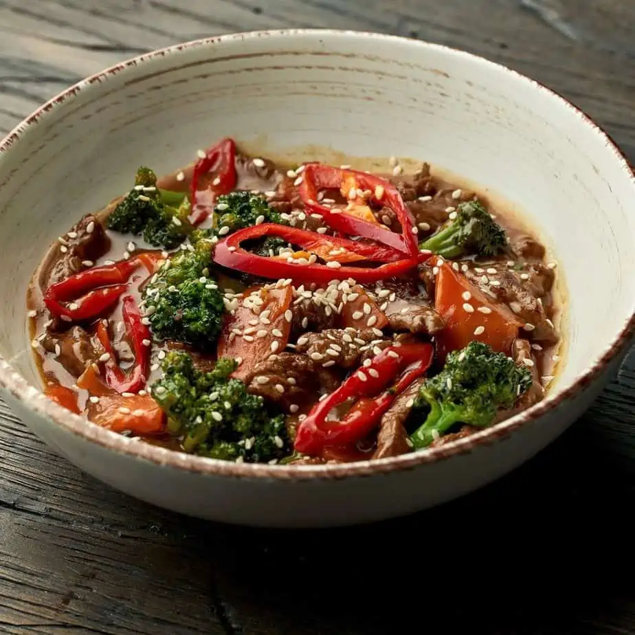 EYN Nutritionist Sesame garlic beef recipe 1085 7