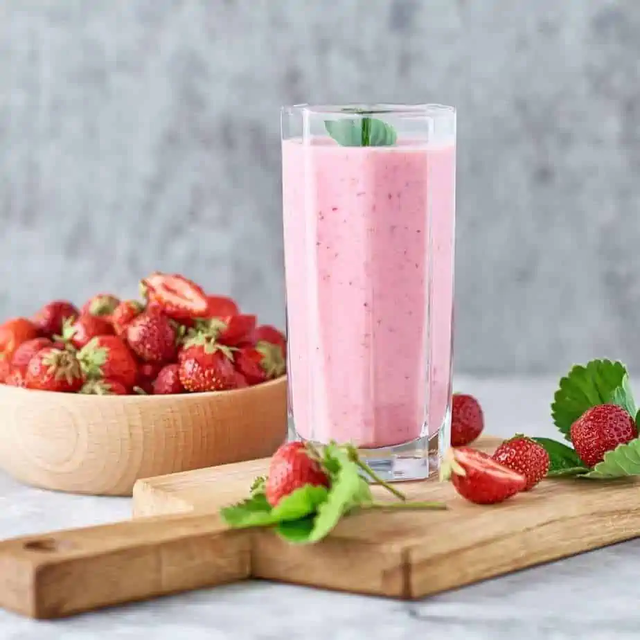 Strawberry maple smoothie recipe.