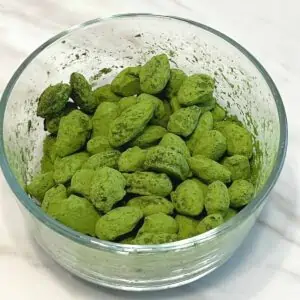 How to Make Matcha Chocolate Covered Almonds