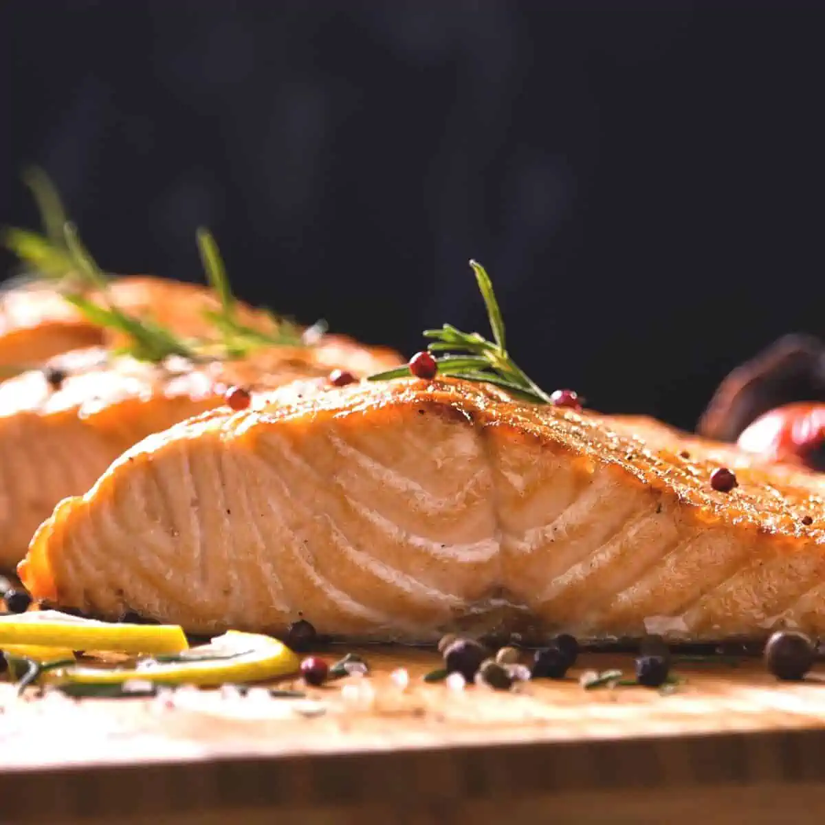 Easy, Healthy Salmon Recipe with Orange Rosemary Vinaigrette