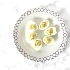 The best easy avocado deviled eggs recipe.