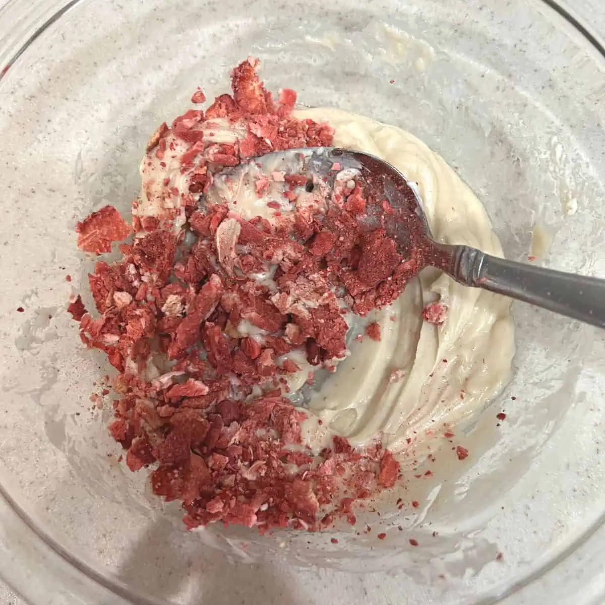 Stir together the strawberries and butter.