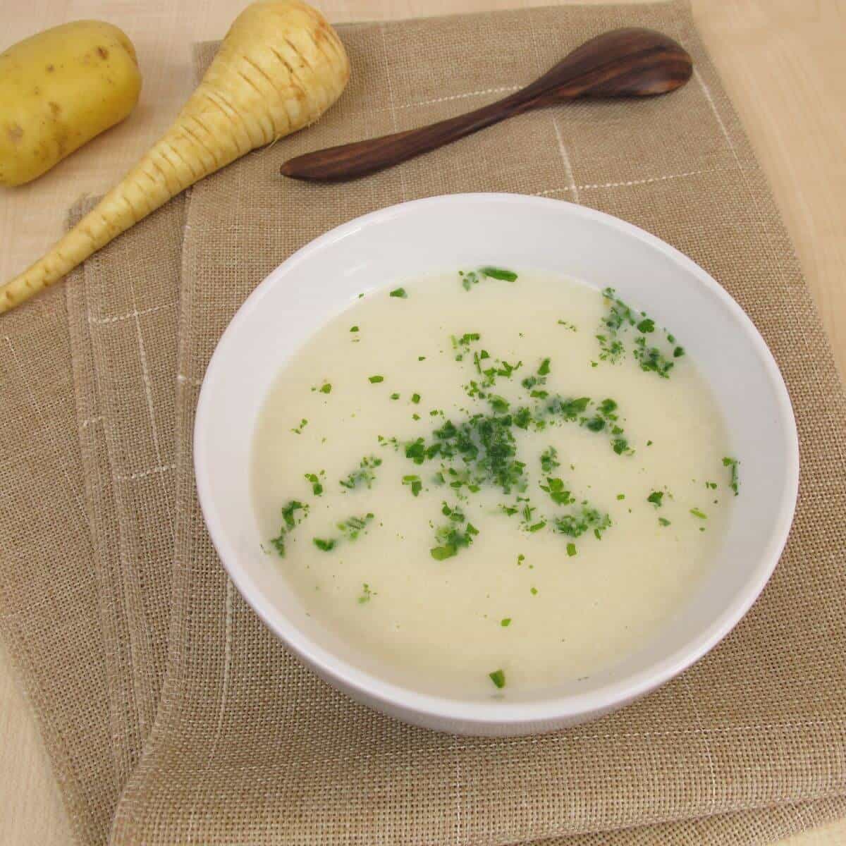 parsnip vegan cream soup recipe