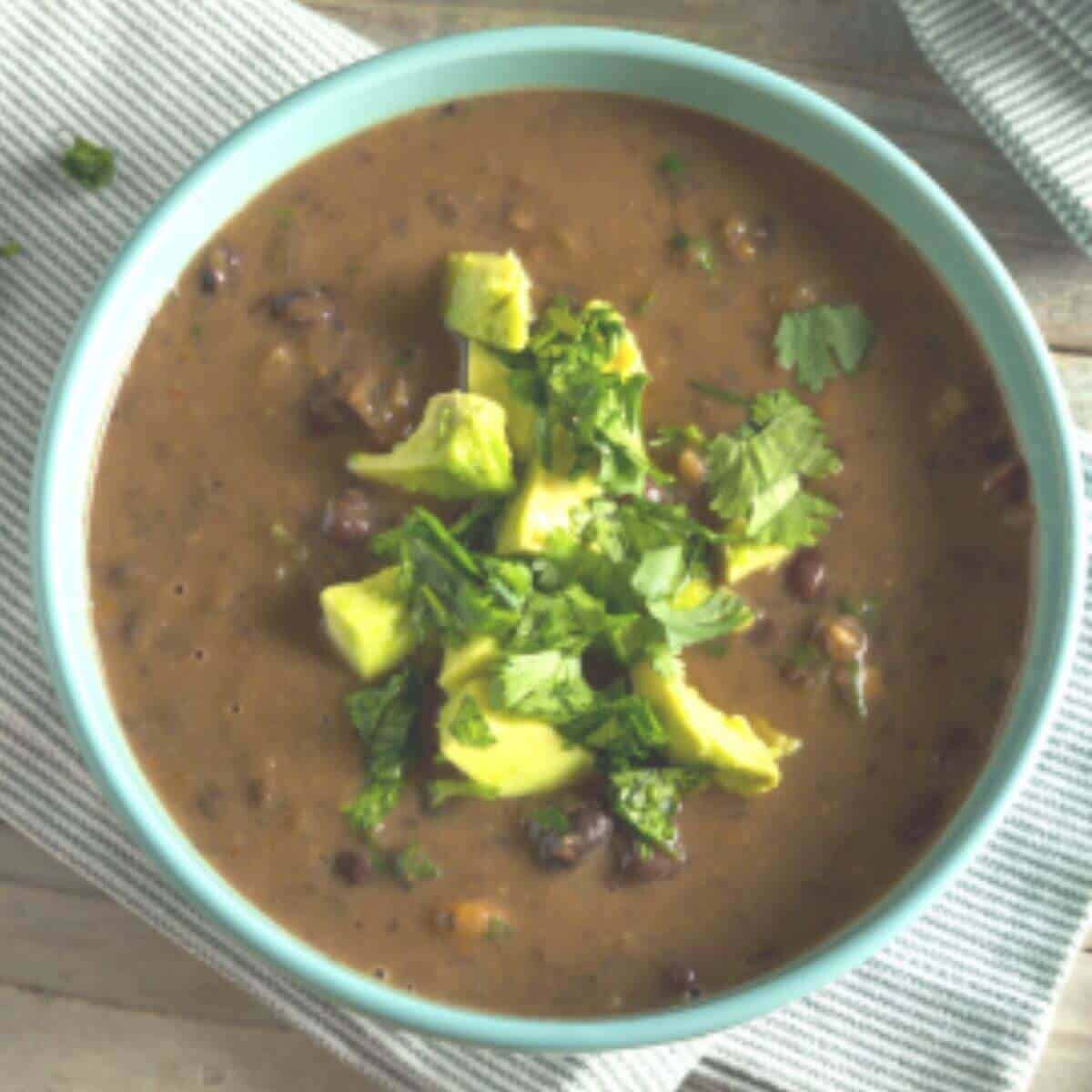 crock pot black bean soup recipe