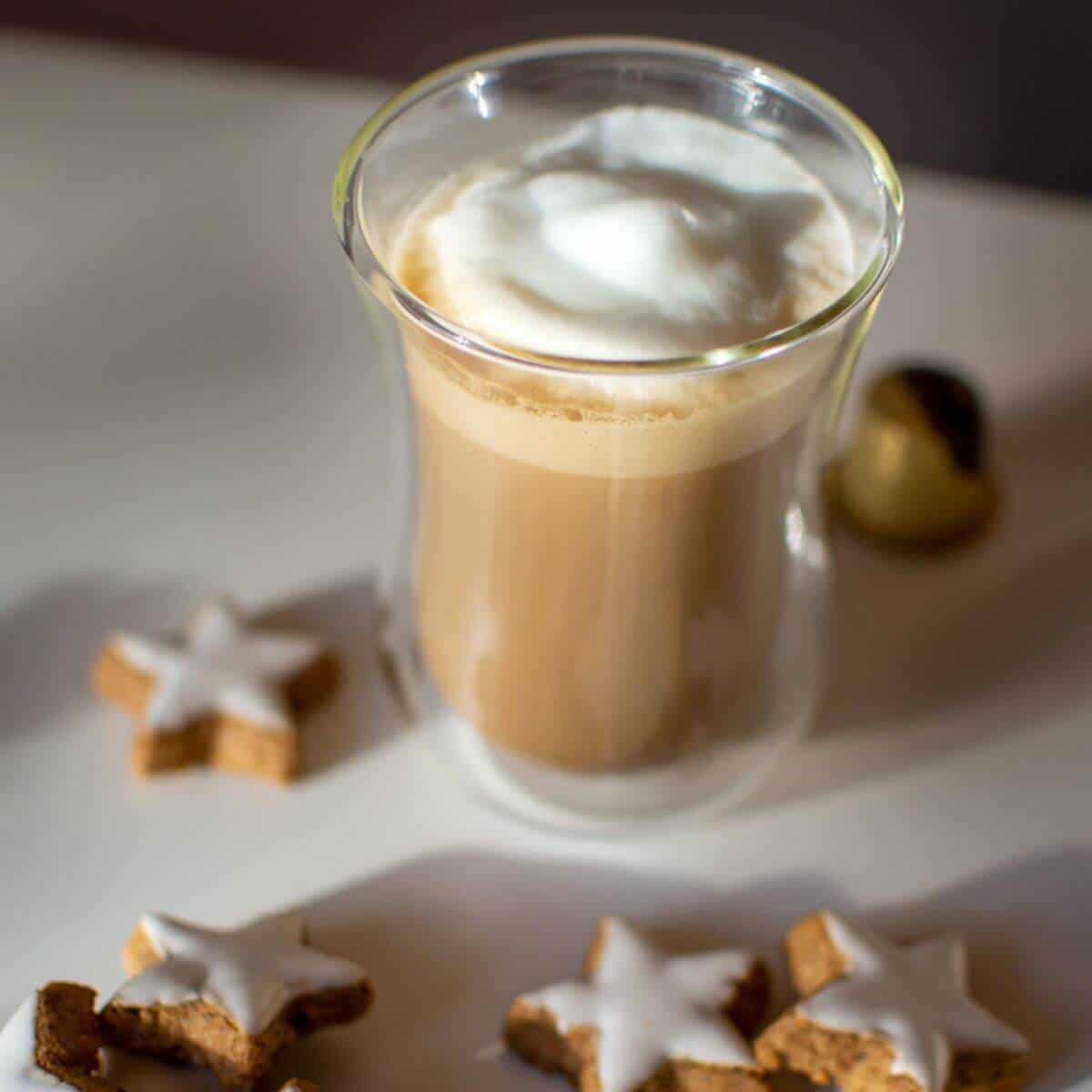 homemade gingerbread latte