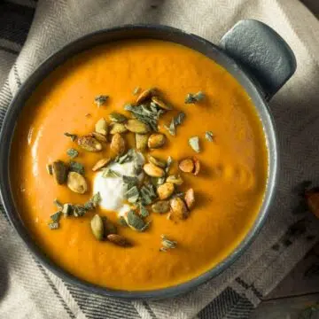 Curried butternut squash and apple soup recipe