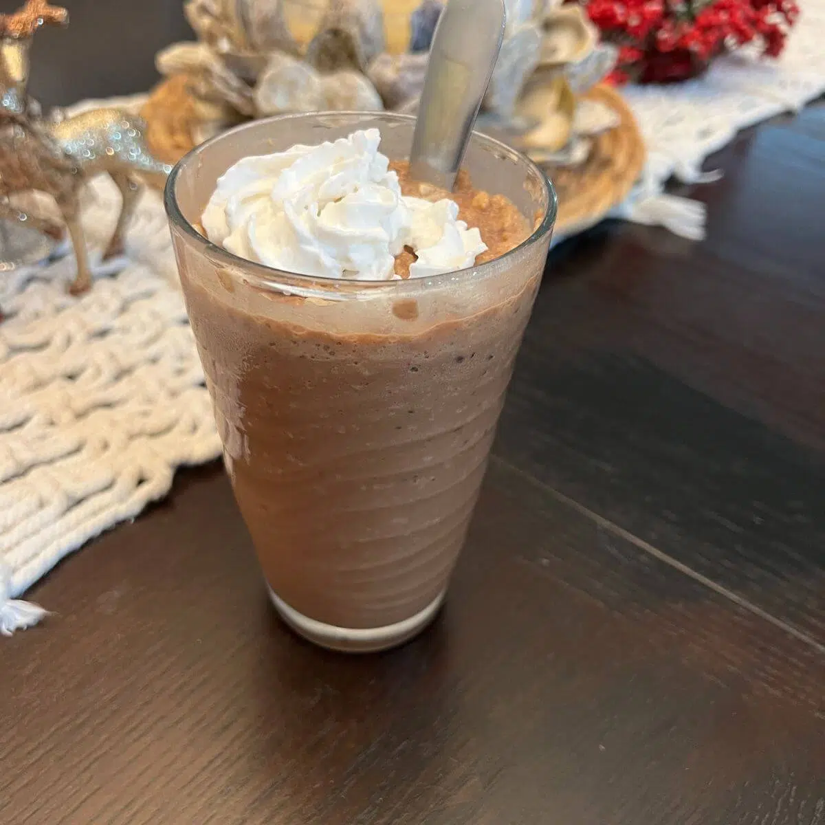 Homemade healthy chocolate milkshake recipe