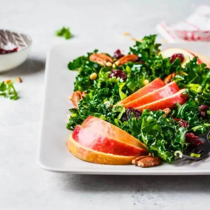 Massaged kale salad with apple recipe