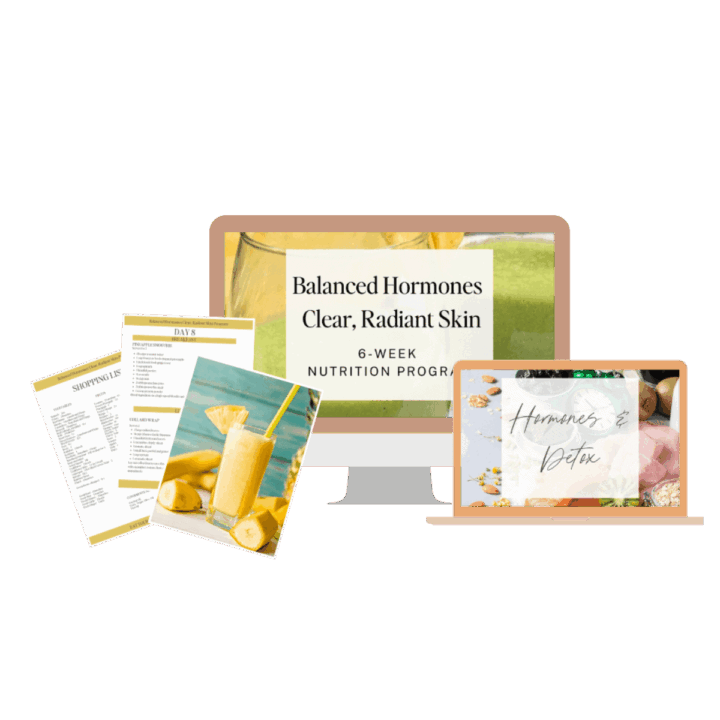Balanced hormones clear radiant skin program