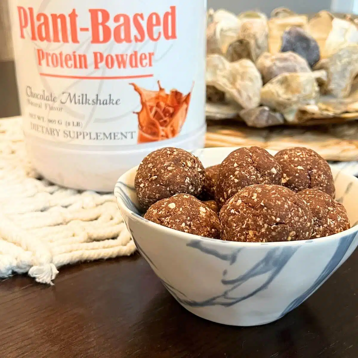 brownie protein bites