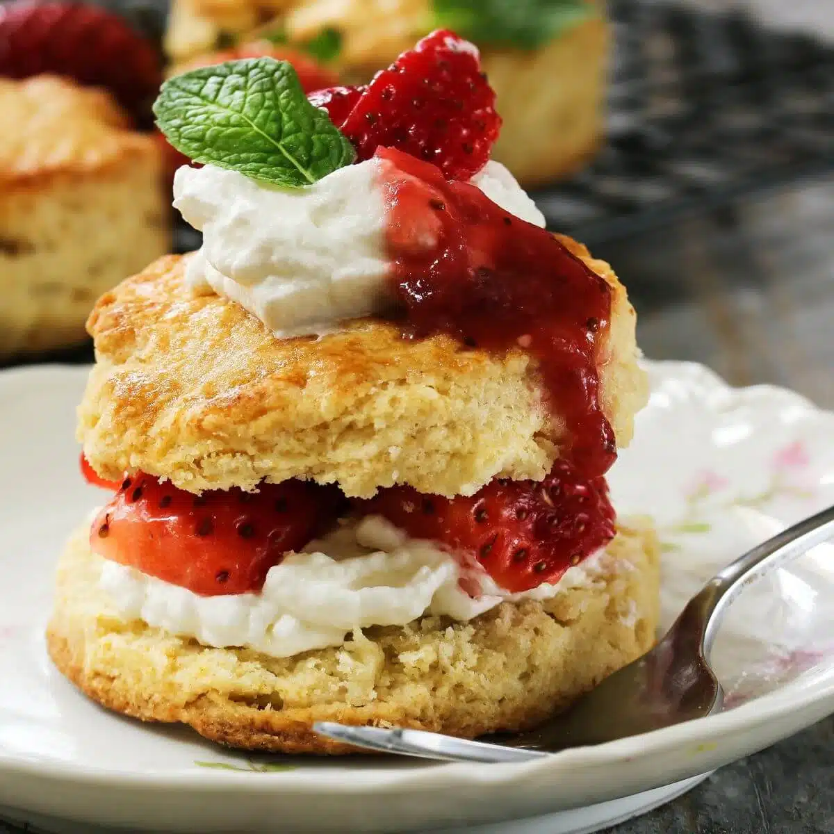 Healthy strawberry shortcake recipe