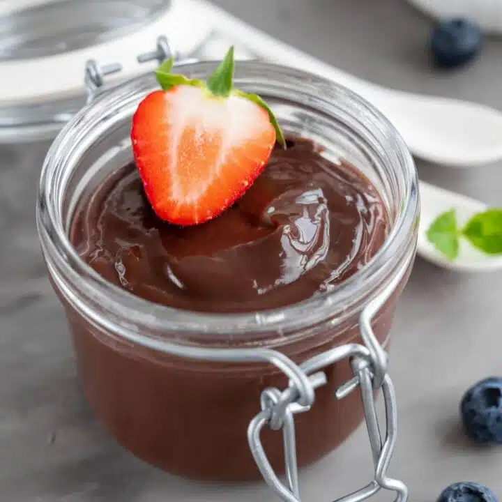 healthy chocolate pudding