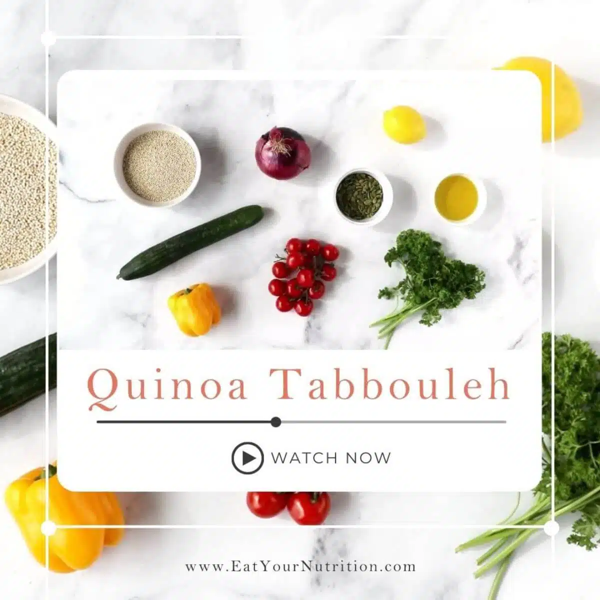 watch and learn how to make quinoa tabbouleh