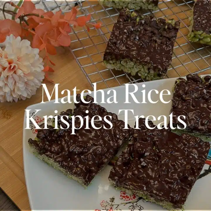 matcha rice krispies treats