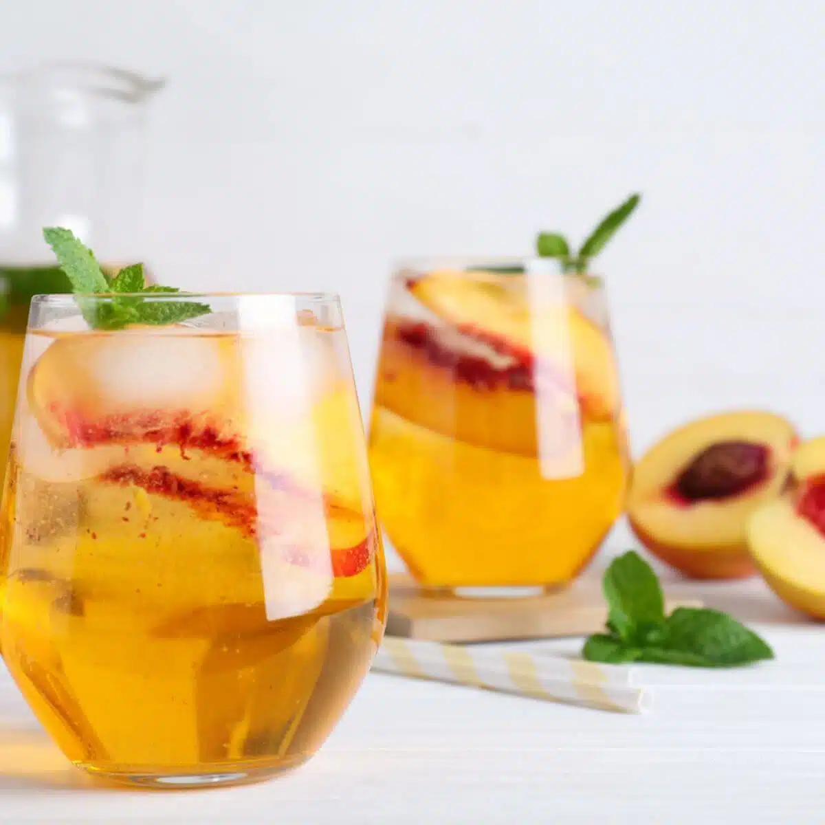 peach mocktail
