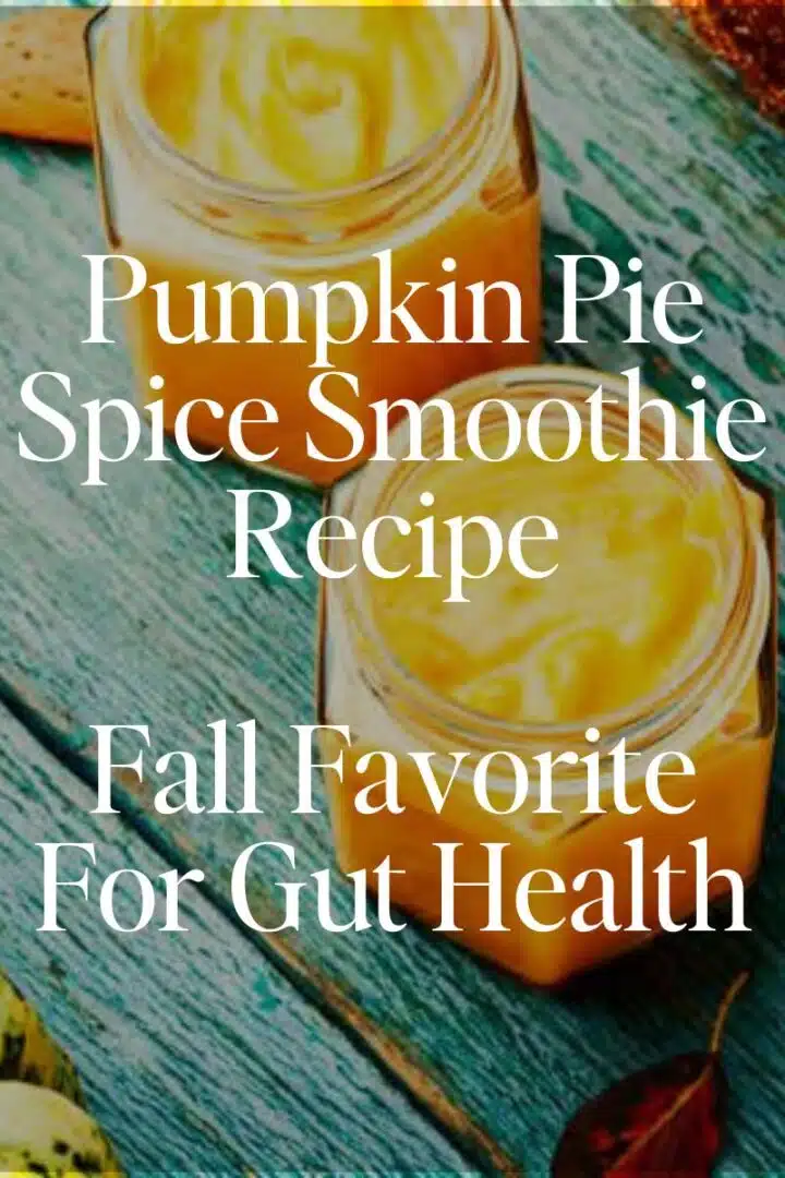 Pumpkin Pie Spice Smoothie Recipe Fall Favorite For Gut Health