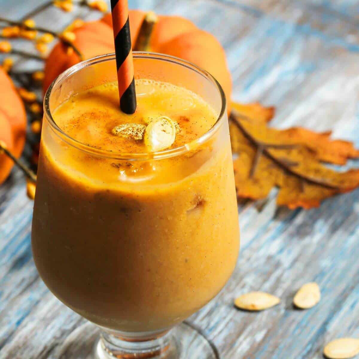 Spiced pumpkin smoothie