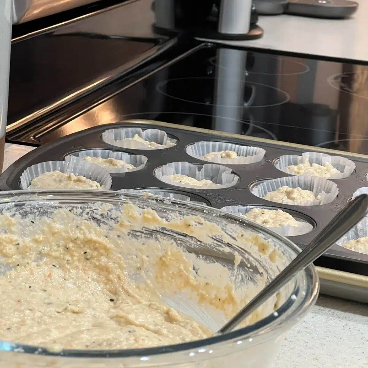 prepare muffin pans