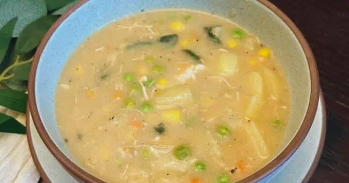 Creamy Chicken Pot Pie Soup Recipe (Dairy-Free, Gut-Friendly)