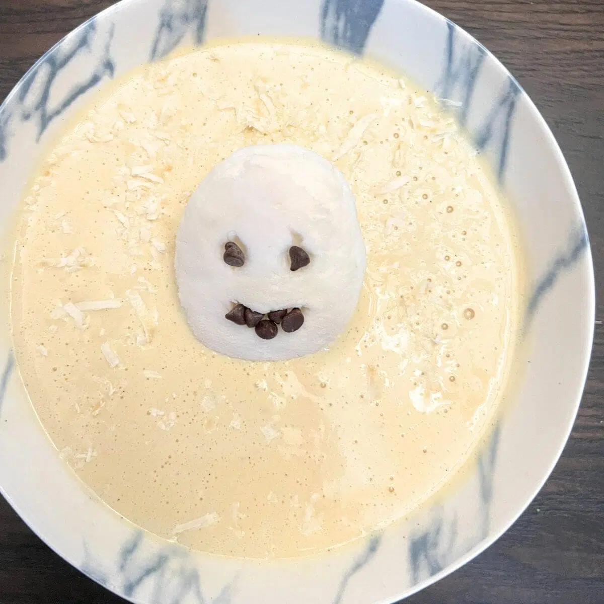 Vanilla Bean Ghost Smoothie Protein Shake For Halloween