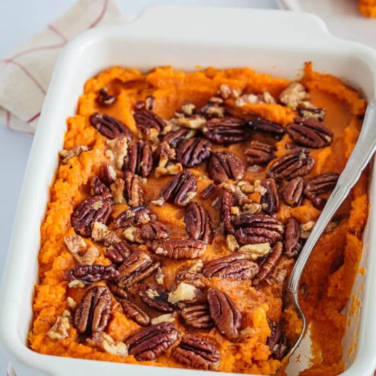 how to make mashed sweet potato casserole