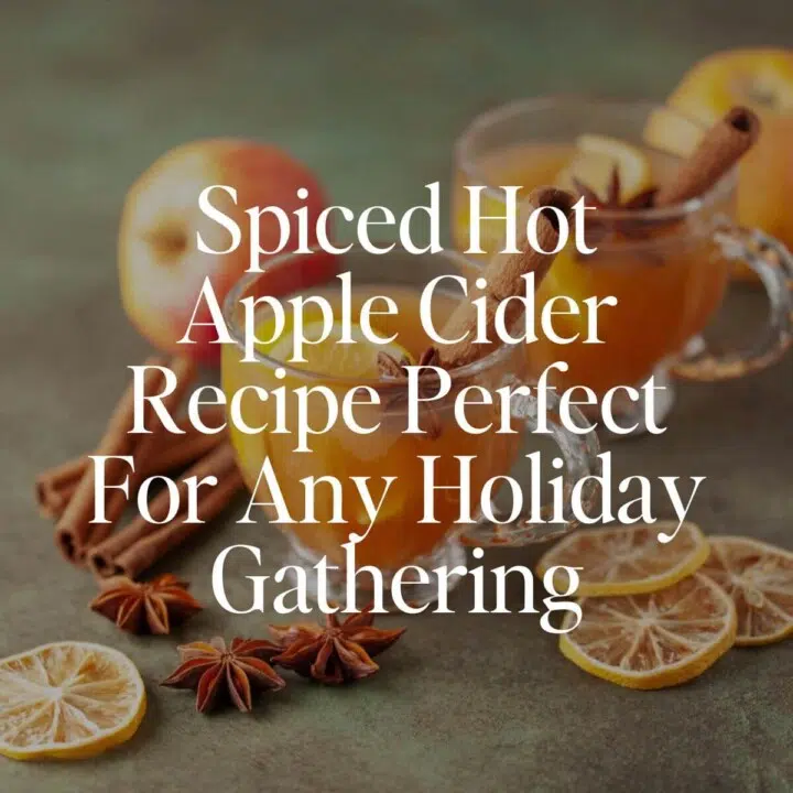 Spiced Hot Apple Cider Recipe Perfect For Any Holiday Gathering