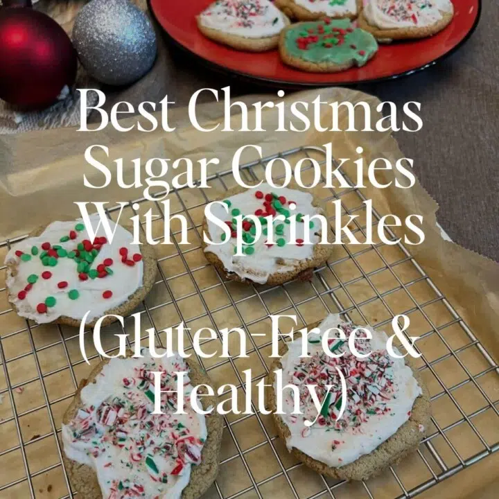 Best Christmas Sugar Cookies With Sprinkles (Gluten-Free & Healthy)