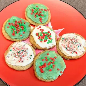 Christmas frosted sugar cookies