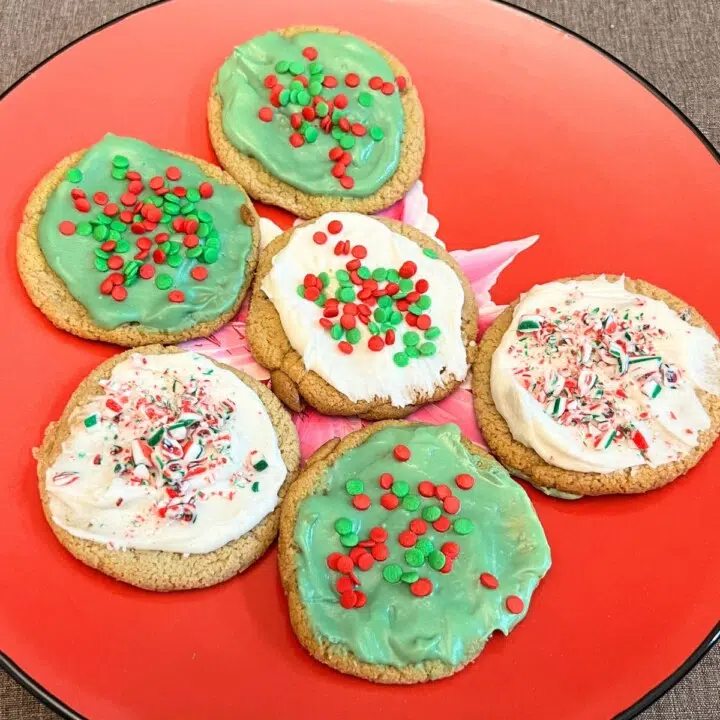 Christmas frosted sugar cookies