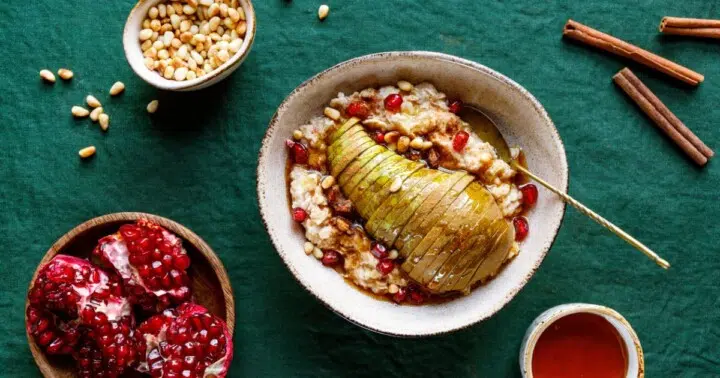 High Protein Cinnamon Pear Overnight Oats: Healthy Breakfast