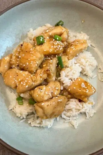 healthy honey sesame chicken