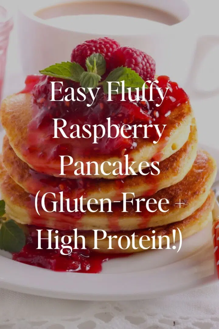 Easy Fluffy Raspberry Pancakes (Gluten-Free + High Protein!)