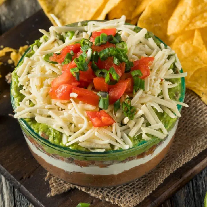 healthy 7-layer dip