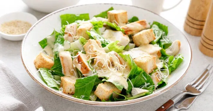 Best Grilled Chicken Caesar Salad with Gluten-Free Croutons