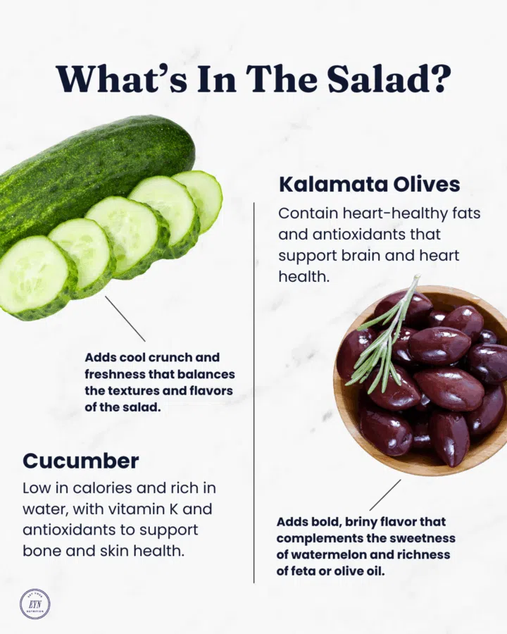 what's in this quinoa watermelon salad?