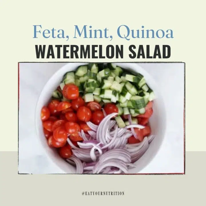 feta mint quinoa watermelon salad