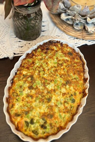 Broccoli Potato Crusted Quiche - A Delicious Twist