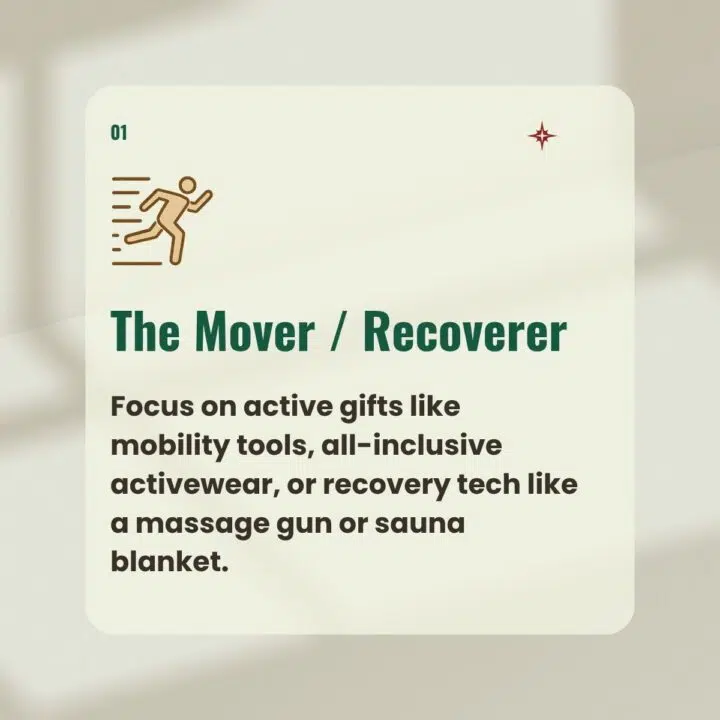 the mover recoverer holiday wellness gifts