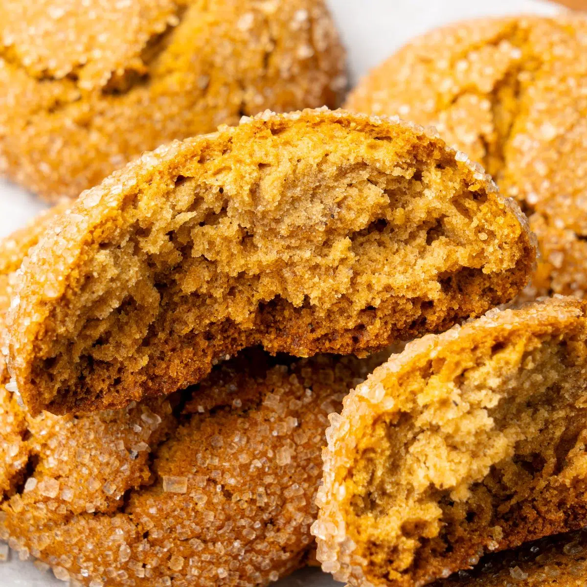 healthy gluten free chewy ginger molasses cookies