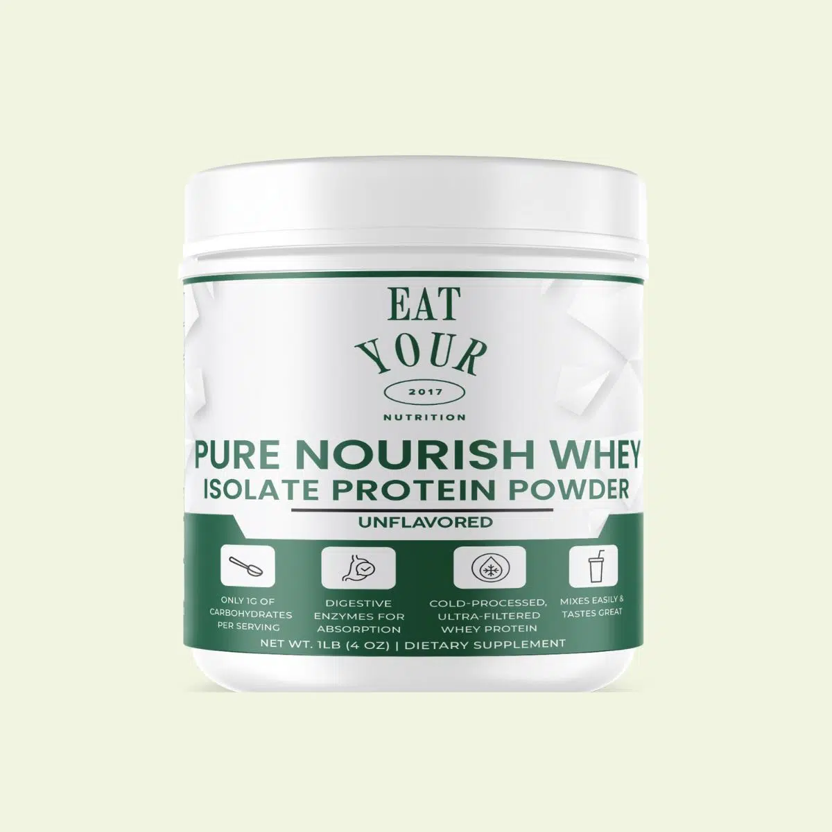 pure nourish whey isolate protein powder